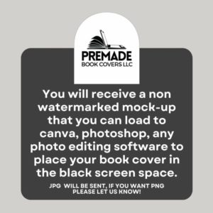 Mystery eBook Mockup, Thriller eBook Cover, Blank iPad mock, Bookstagram Advertising, Canva