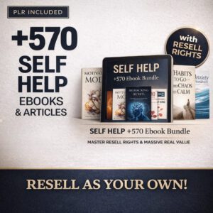 +570 Self-Improvement PLR eBooks with Resell Rights
