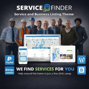 Service Finder – Business & Service Provider Listing WordPress Theme